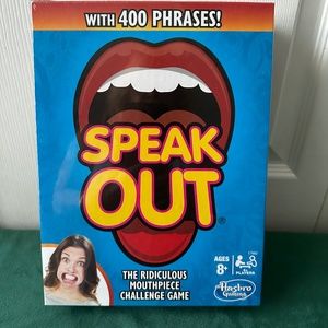 Hasbro,  NEW! Speak Out, a family party game , NEW, factory sealed game,